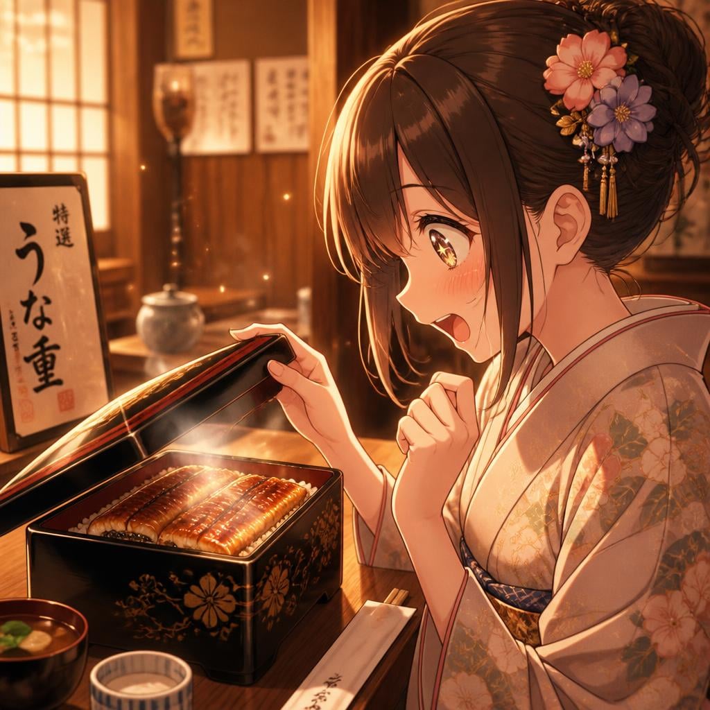 特上うな重を注文