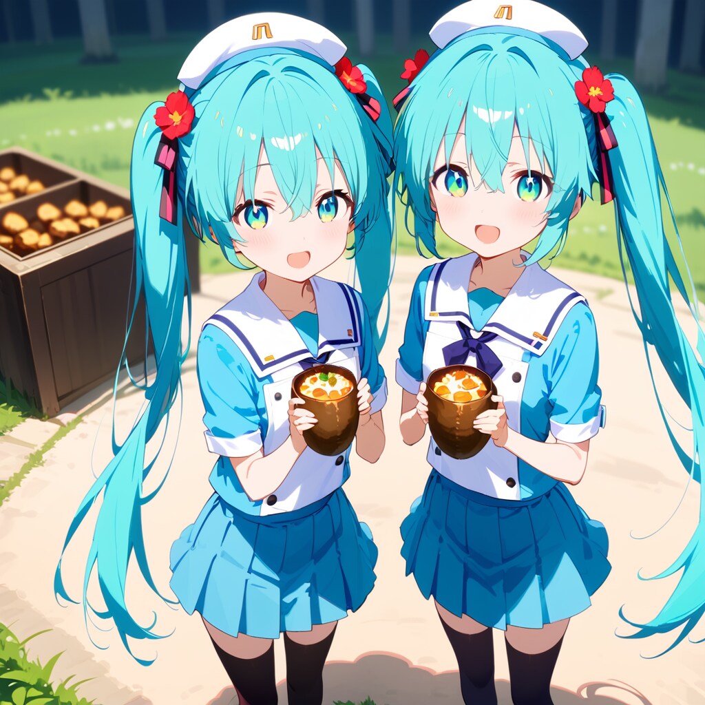 双子のミクちゃん