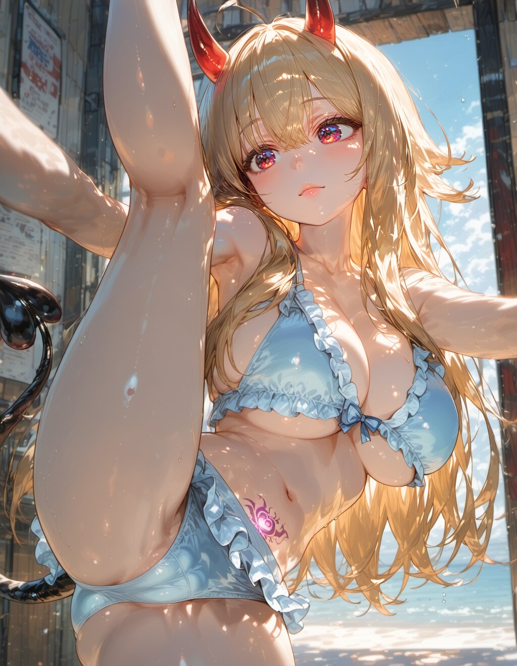 frilled bikini