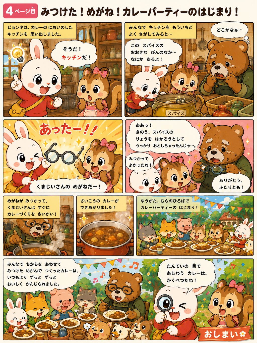 カレーパーティーとまいごのメガネ