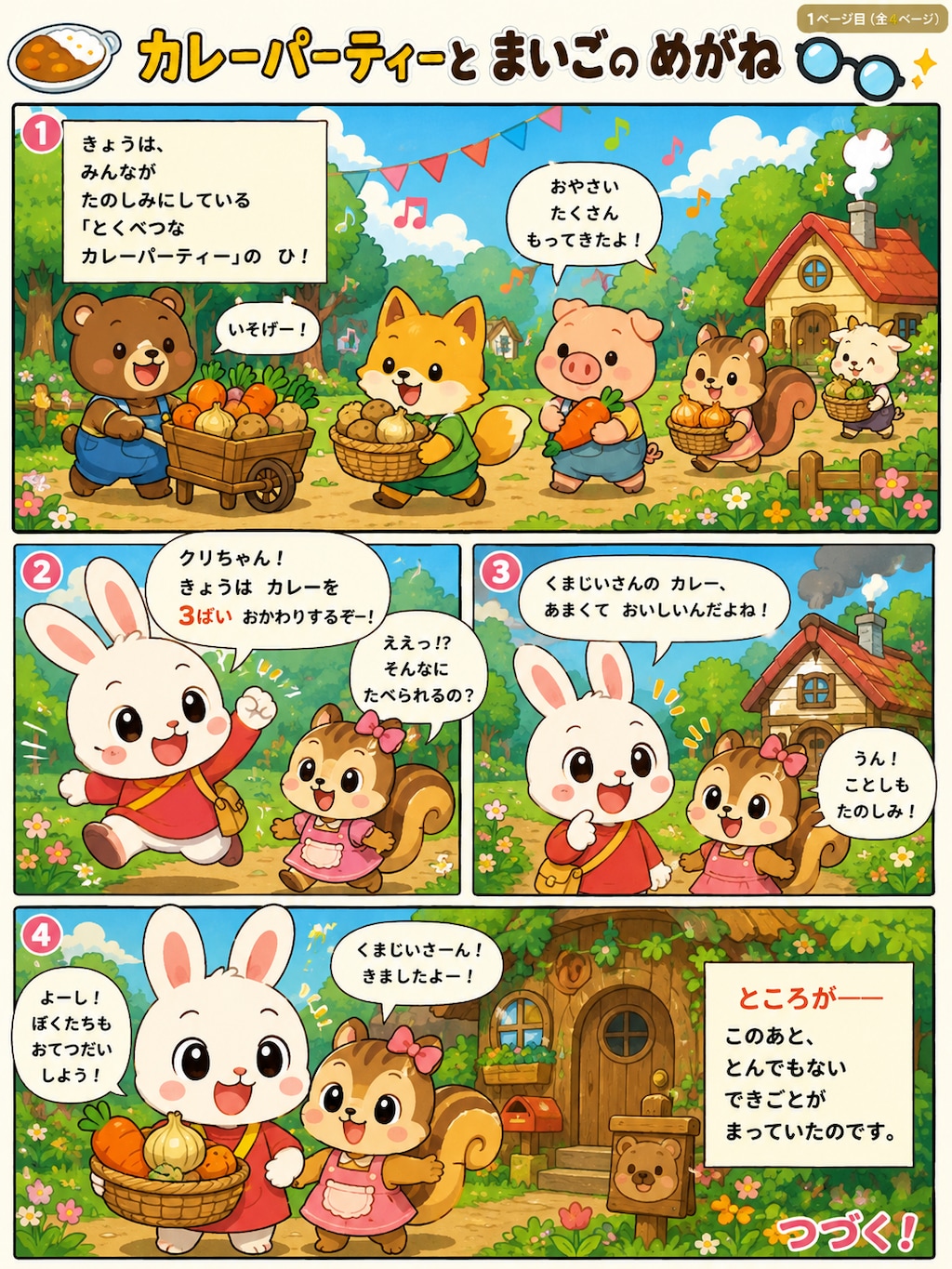 カレーパーティーとまいごのメガネ