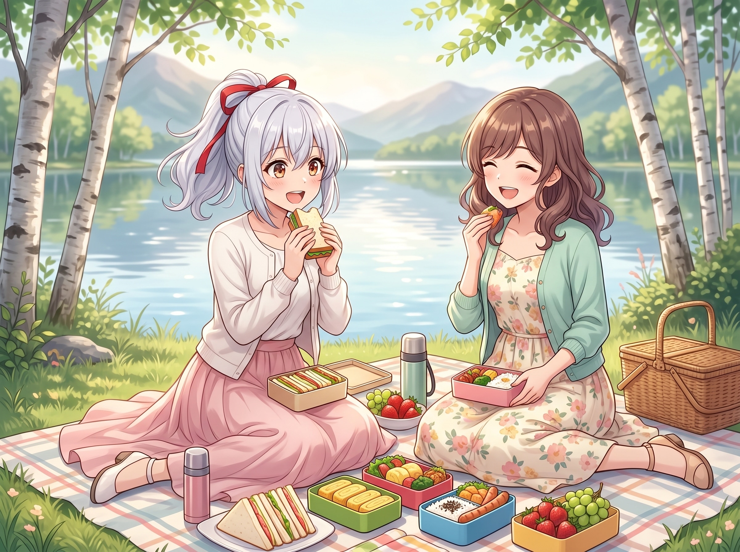 ピクニックなエルたち | の人気AIイラスト・グラビア