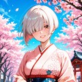 女の子と桜 2026　その１１ 3枚目