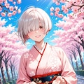 女の子と桜 2026　その１１ 4枚目