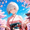 女の子と桜 2026　その１１ 2枚目