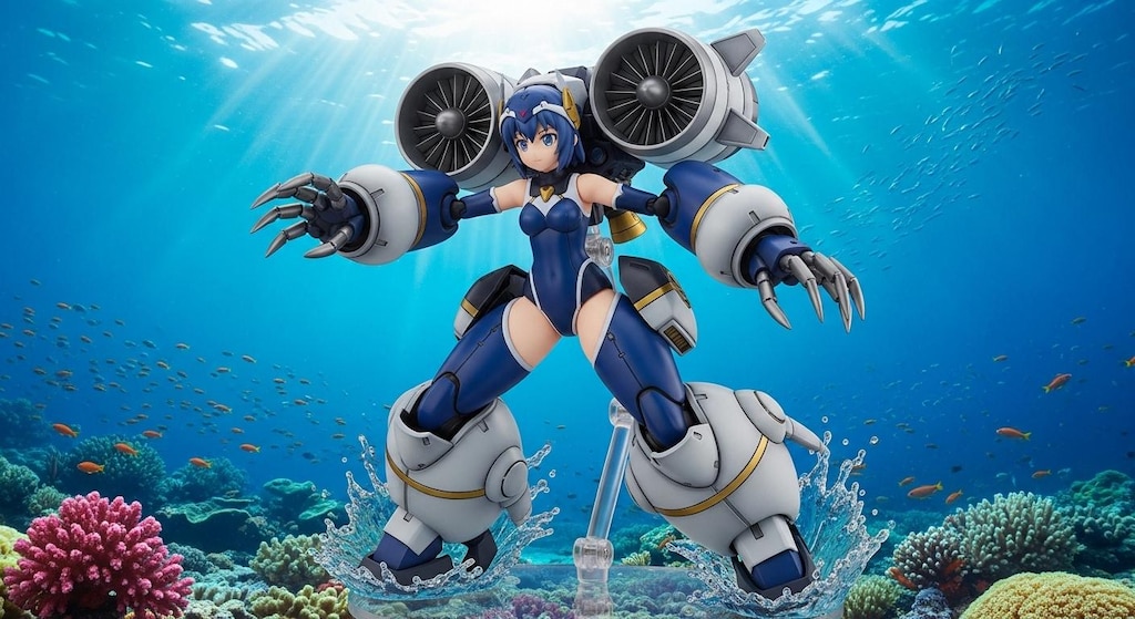 水陸両用メカ娘ちゃんの美少女プラモデル♪＆ホビーを作るホビー♪