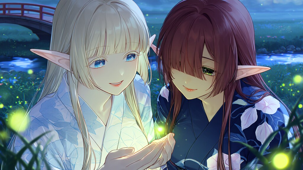 小さな光、静かな夜。