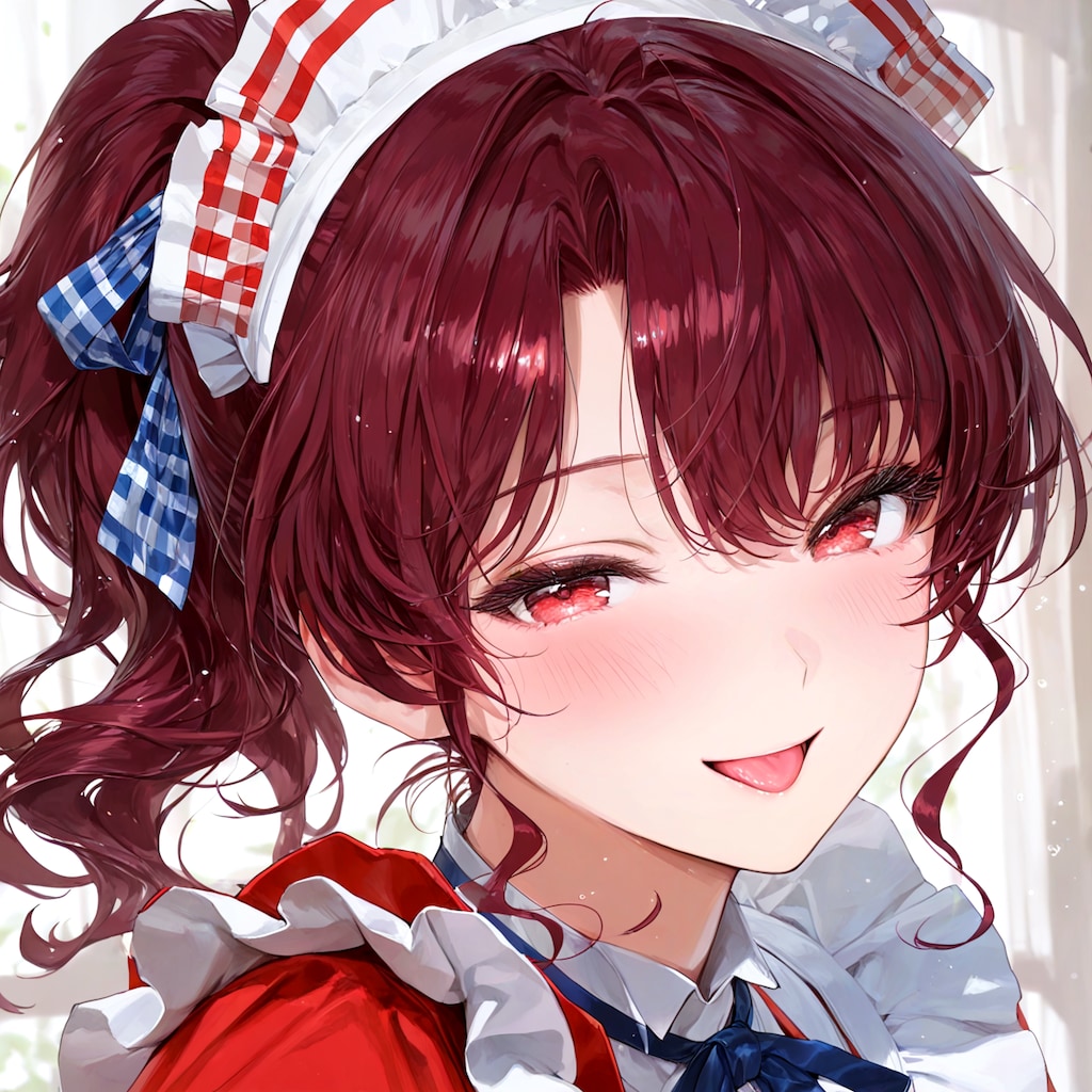 いたずらテレ顔のリボンちゃん
