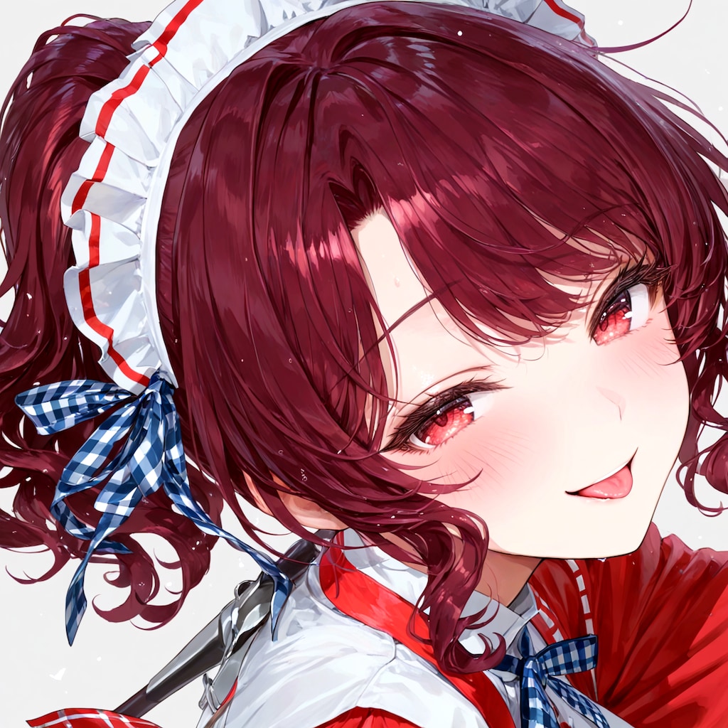いたずらテレ顔のリボンちゃん