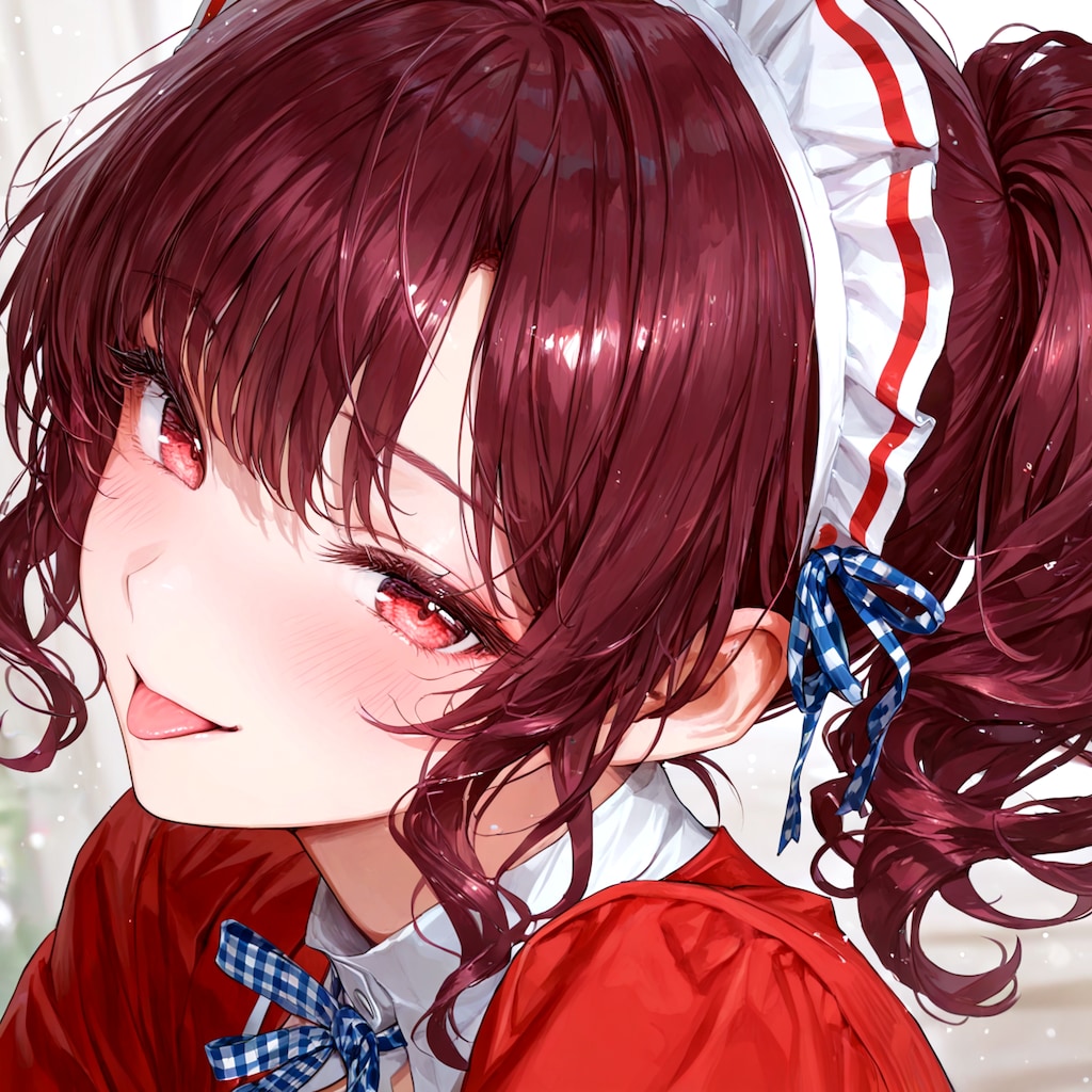 いたずらテレ顔のリボンちゃん