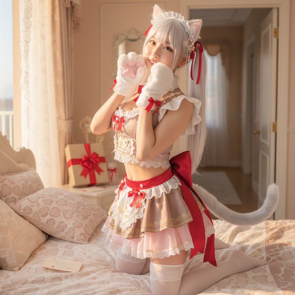 白ツイにゃん。バレンタインメイド