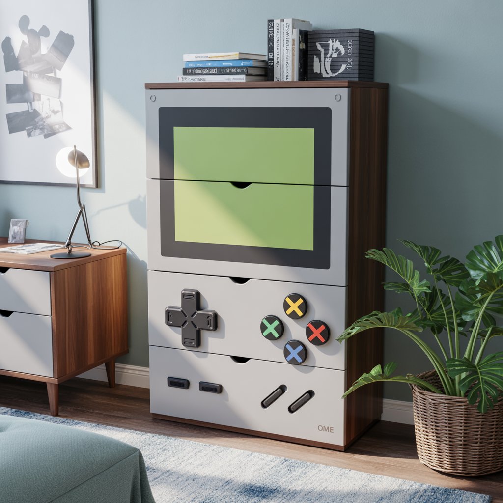 携帯ゲーム機っぽい箪笥 | の人気AIイラスト・グラビア