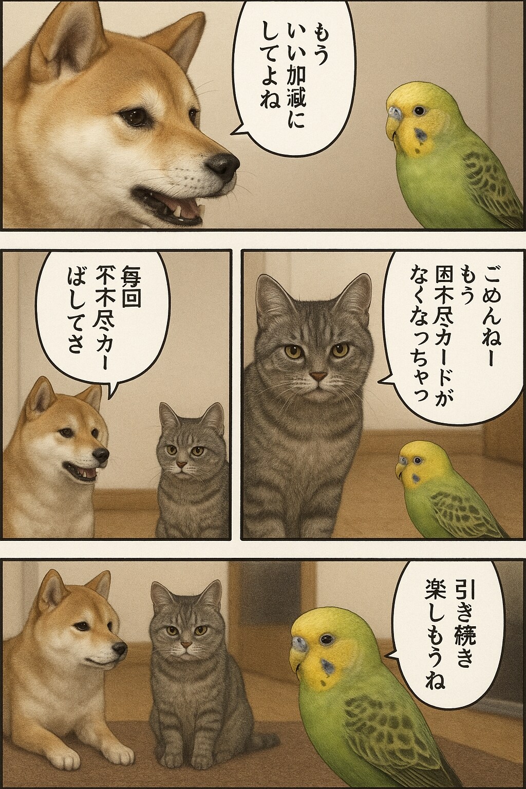 いぬとねこといんこ8