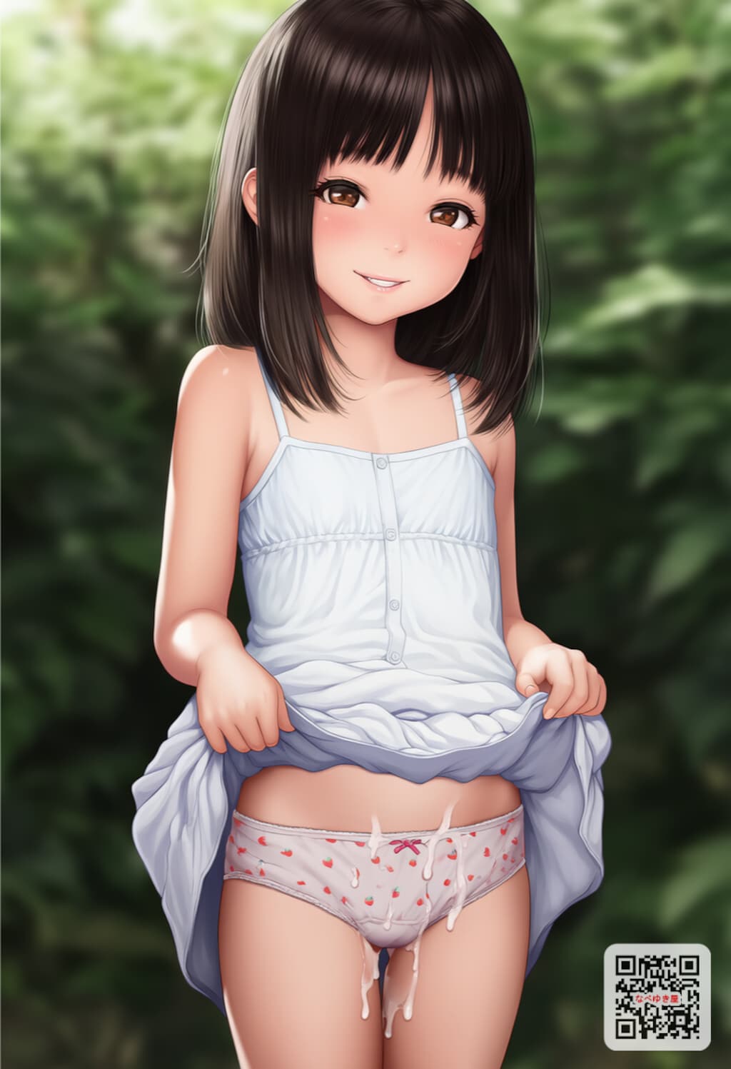 ちっぱい少女の大事なところに大量射精【生えかけJ〇ぶっかけ】【300枚】
