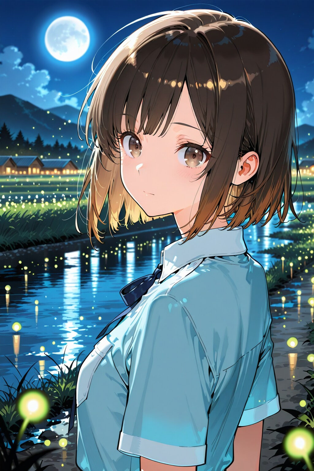 蛍と月と女子高生