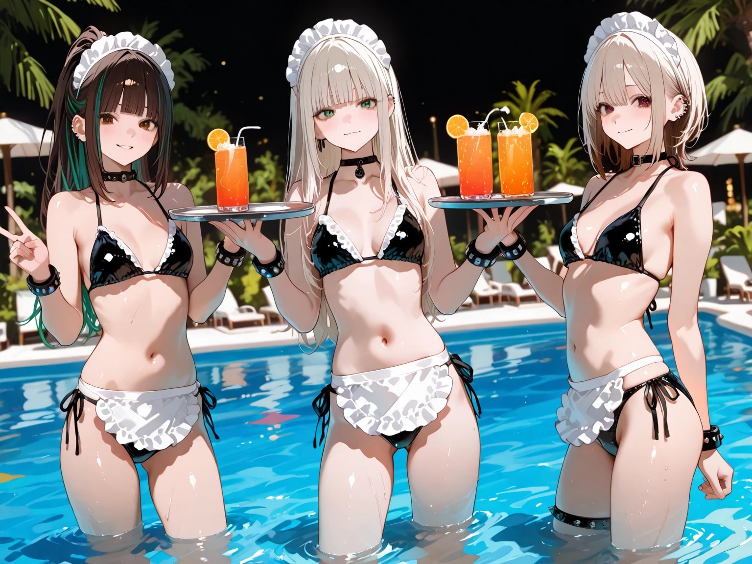 リゾートプールでバイトするウチの子