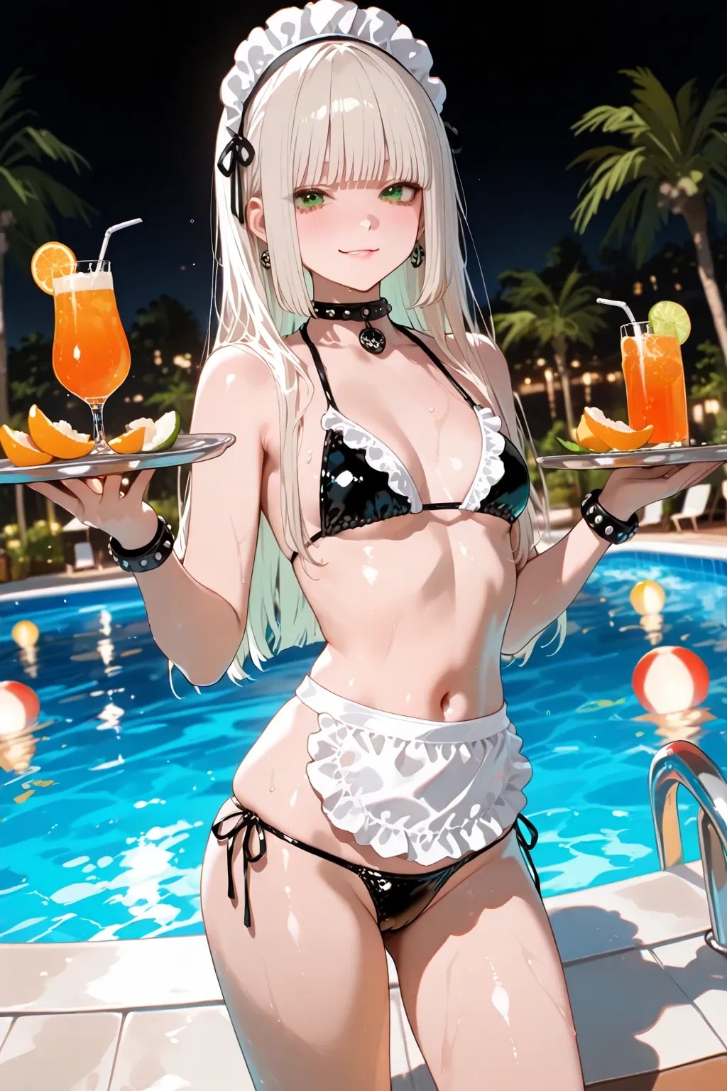 リゾートプールでバイトするウチの子