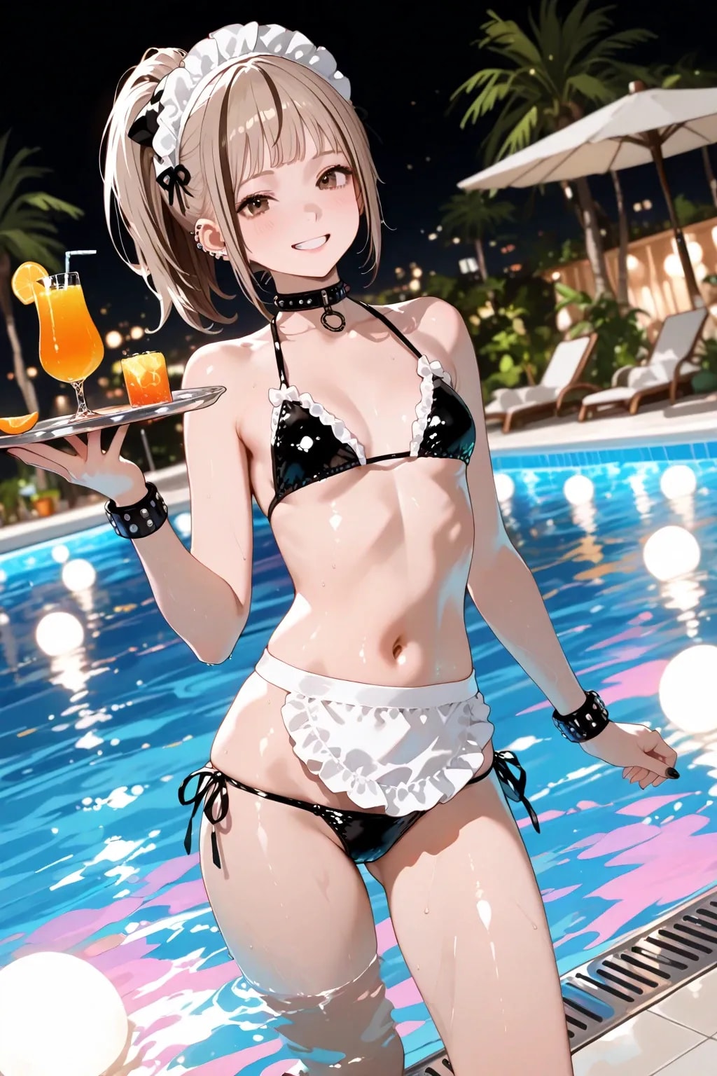 リゾートプールでバイトするウチの子
