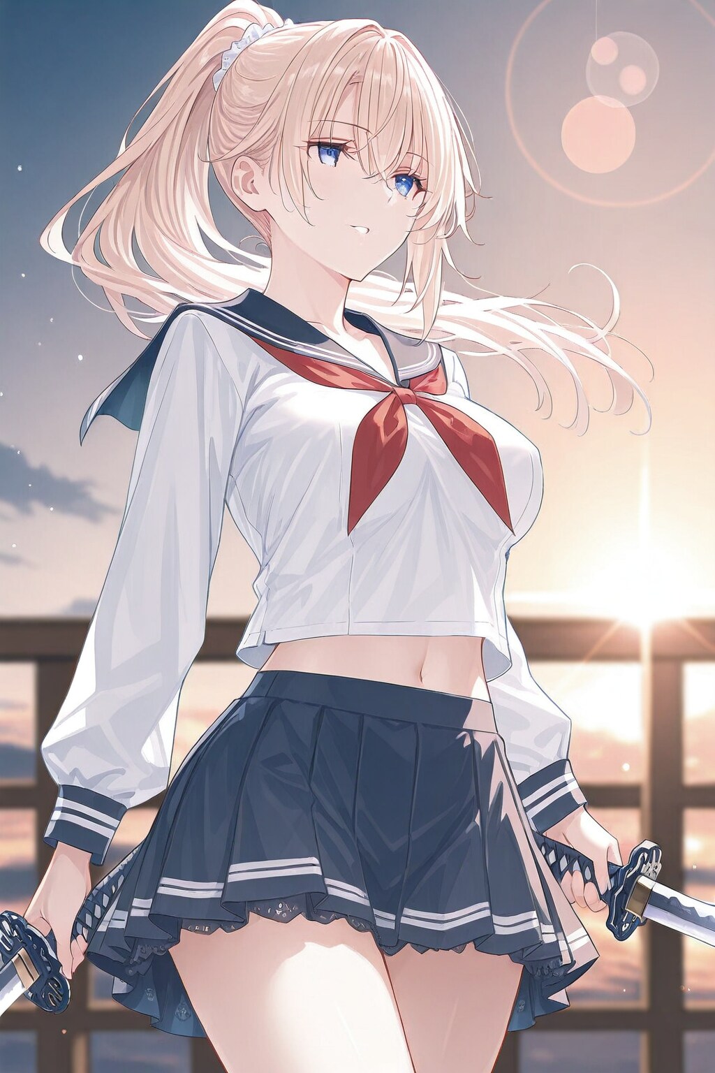 侍ガール　二刀