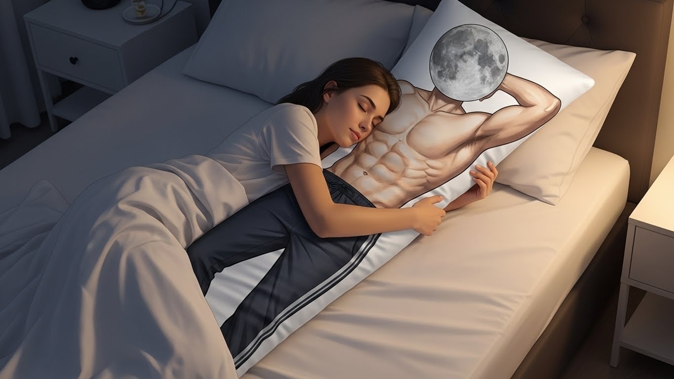 抱き枕を抱いて寝る女性 | の人気AIイラスト・グラビア