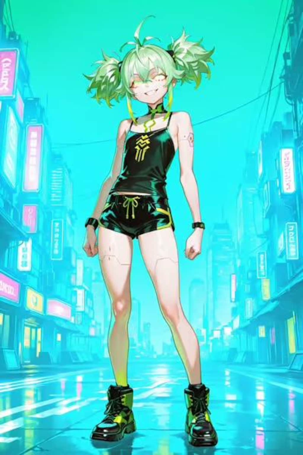 緑髪ちゃん