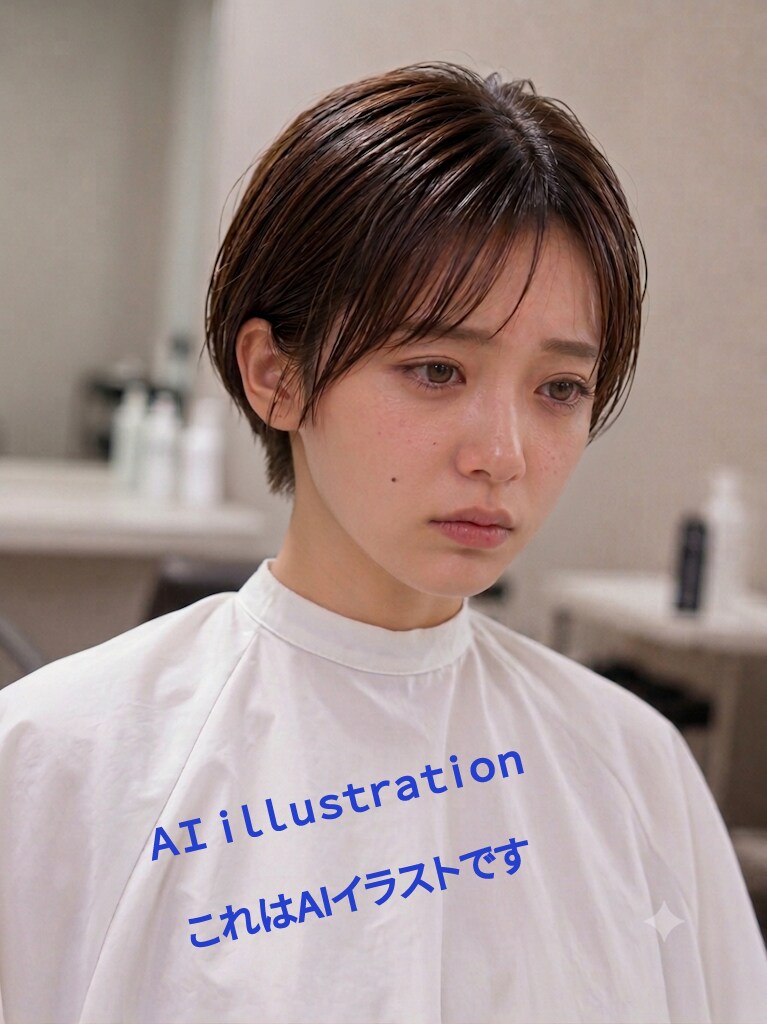 初恋のポニーテール美少女が、初めてのバッサリ。 切り落とされた髪の量に、心が追いつかなかったのかもしれない。 耳出しショートのまま洗われるシャワーの音も、胸の奥の虚しさを埋めてはくれなかったんだろう