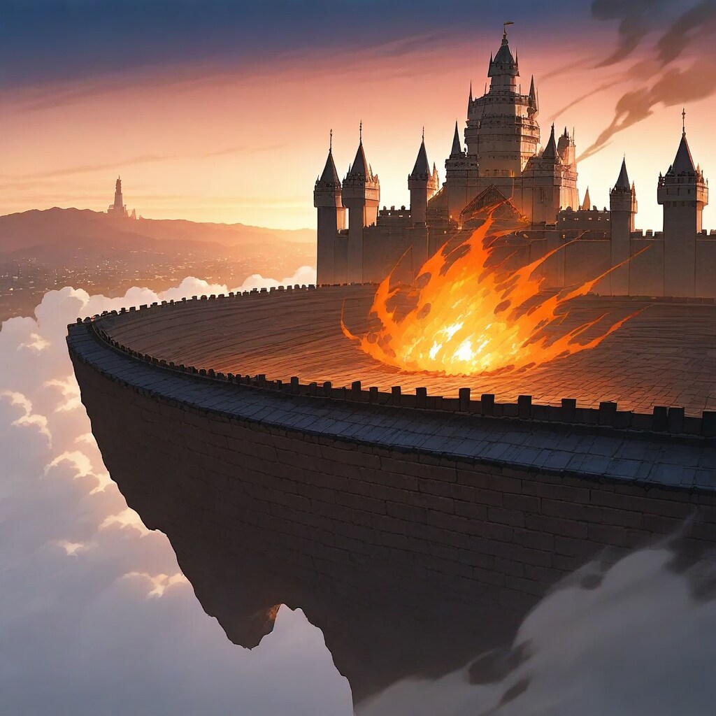 お城、炎上 | の人気AIイラスト・グラビア
