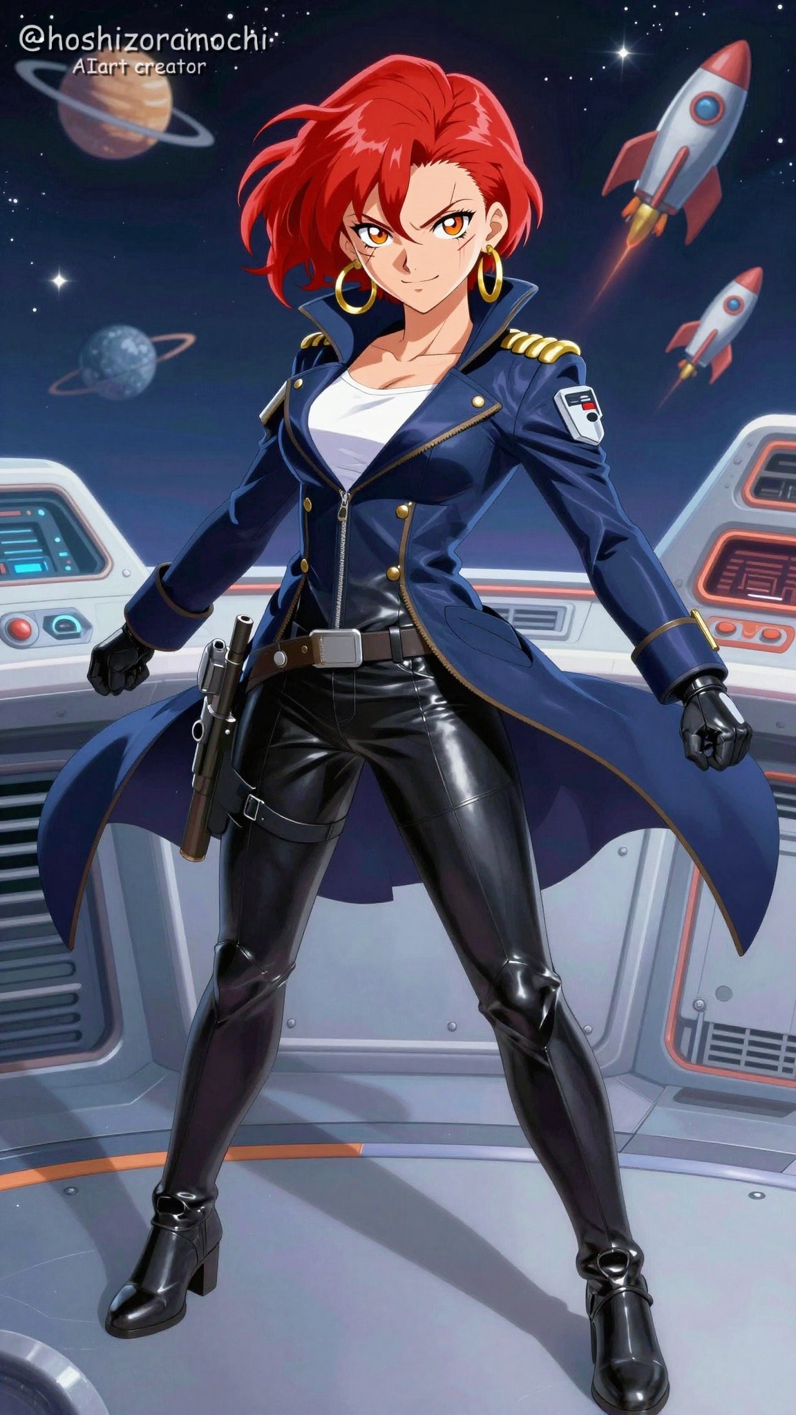 🚀星海を翔ける自由の旗。宇宙の果てを目指す、不屈の冒険家。 | の人気AIイラスト・グラビア