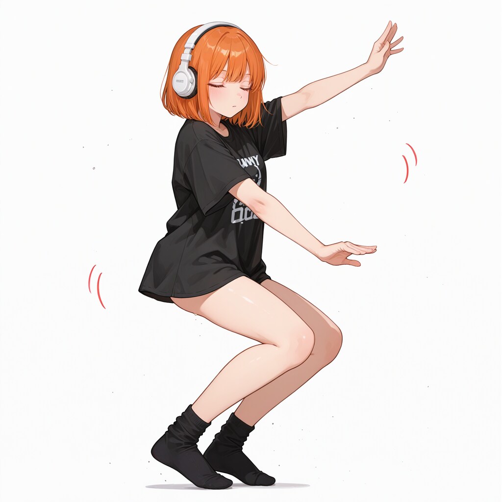 腕を上下にスクワット Haruka