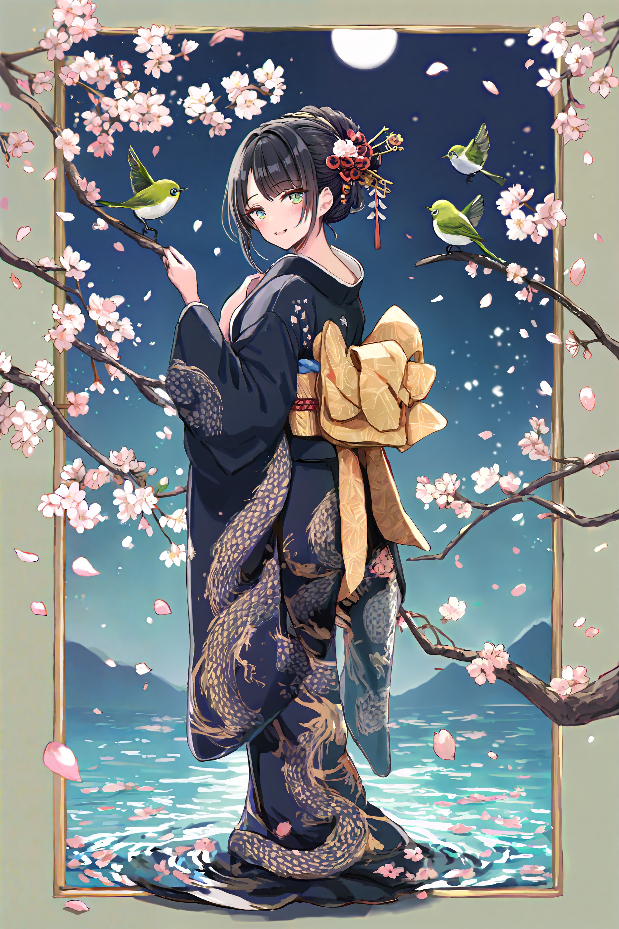 桜と花魁