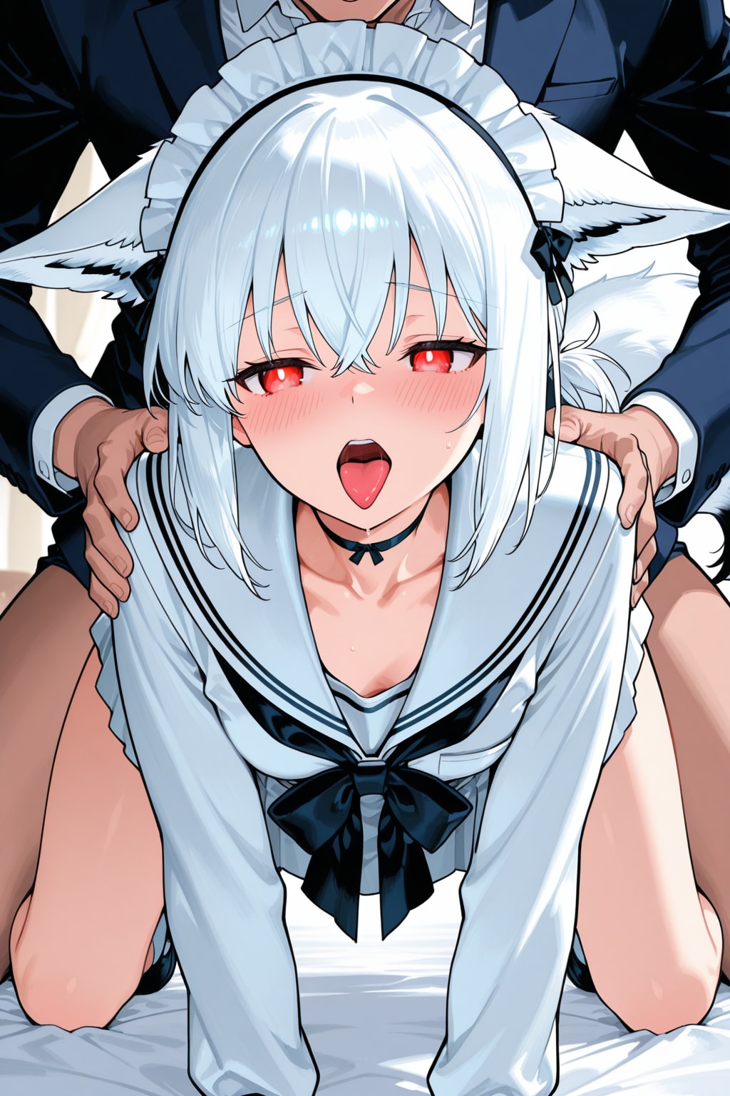 後ろから