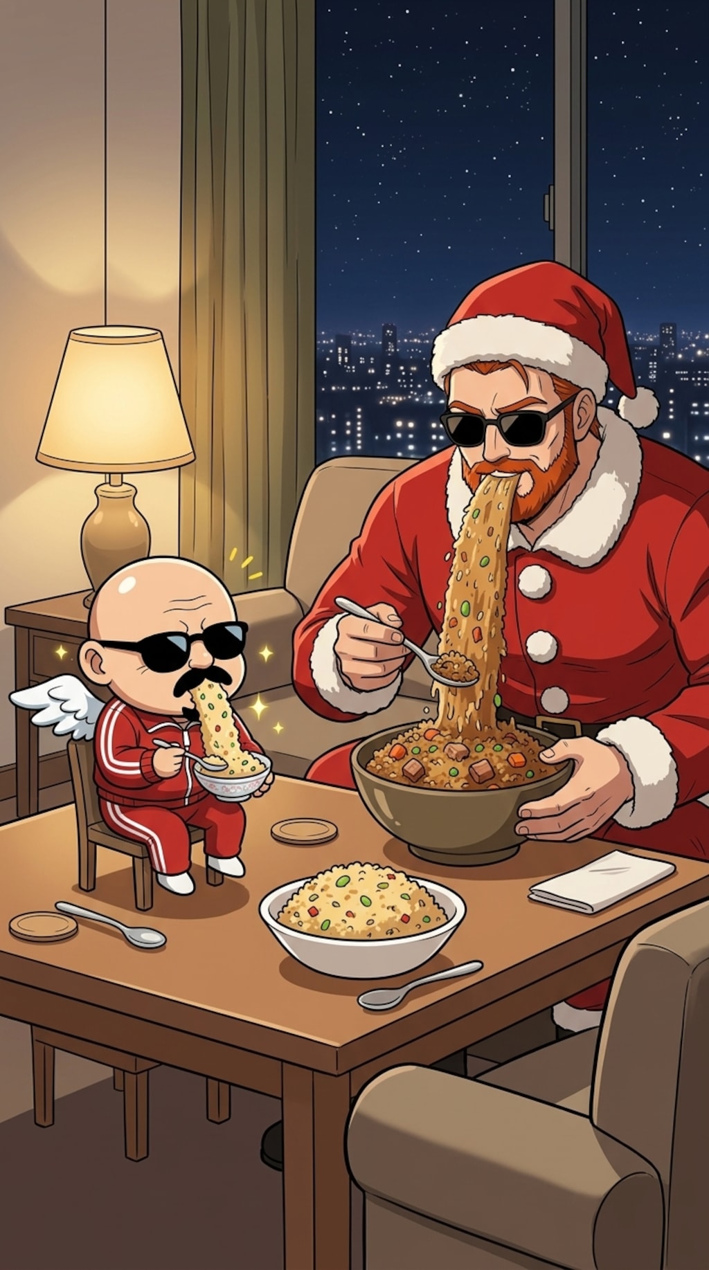 赤ひげのおっさんと小さいおっさん