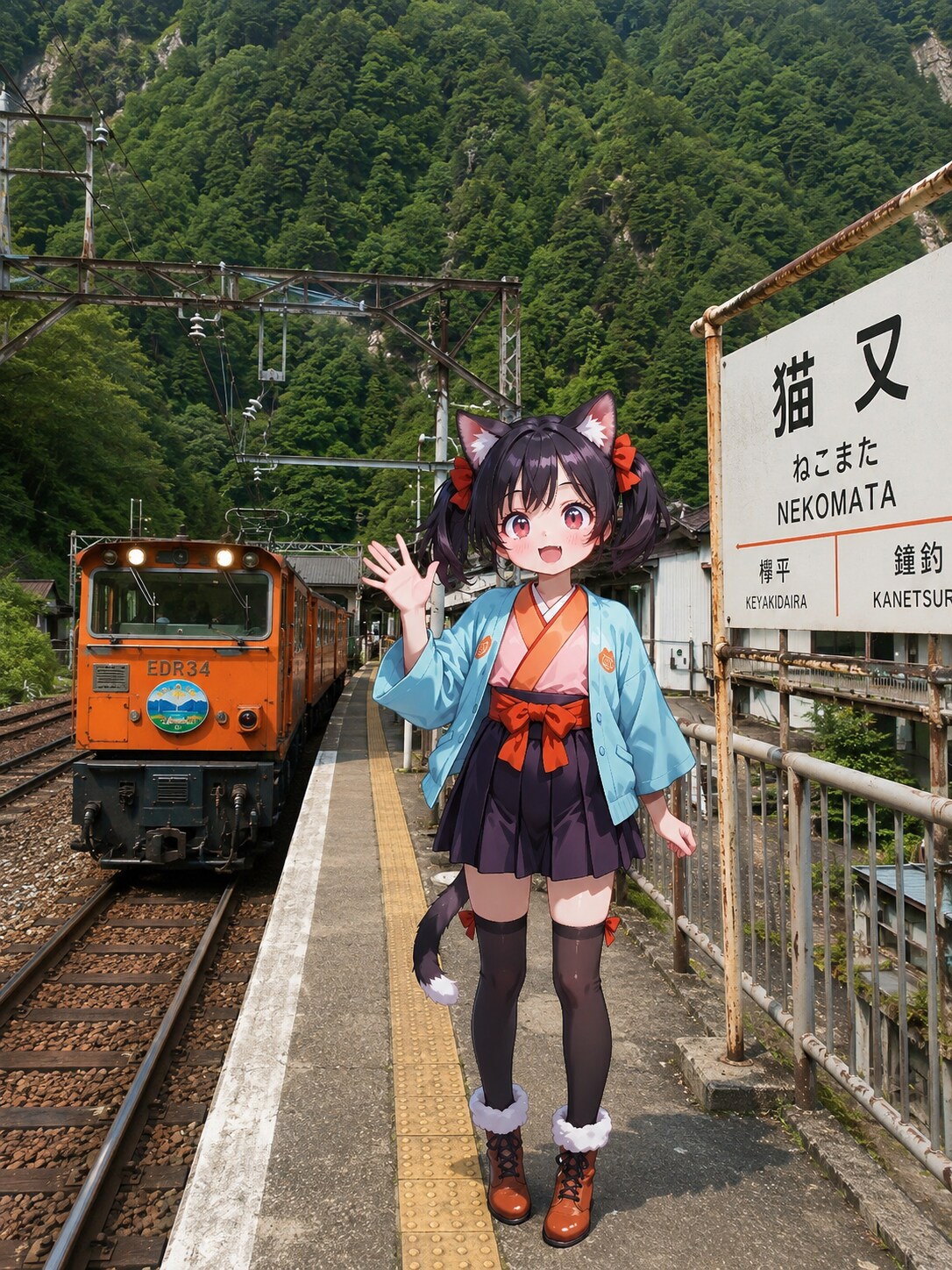 猫又駅の猫又 | の人気AIイラスト・グラビア