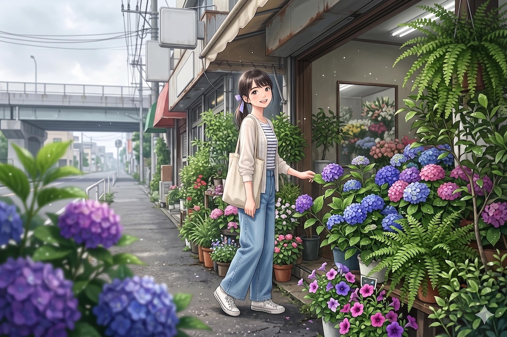 【蔵出し】写真集03「花屋」　★AI併用作品★
