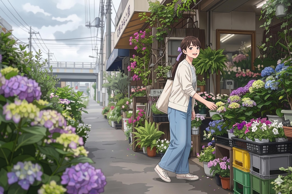 【蔵出し】写真集03「花屋」　★AI併用作品★