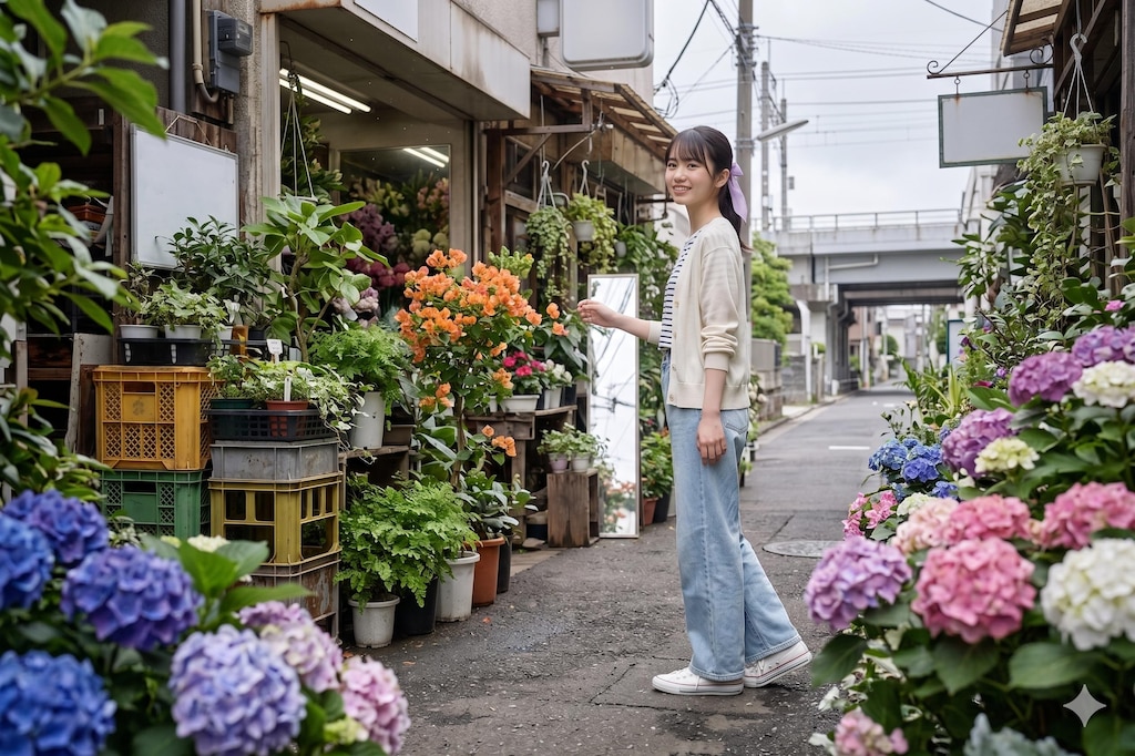 【蔵出し】写真集03「花屋」　★AI併用作品★