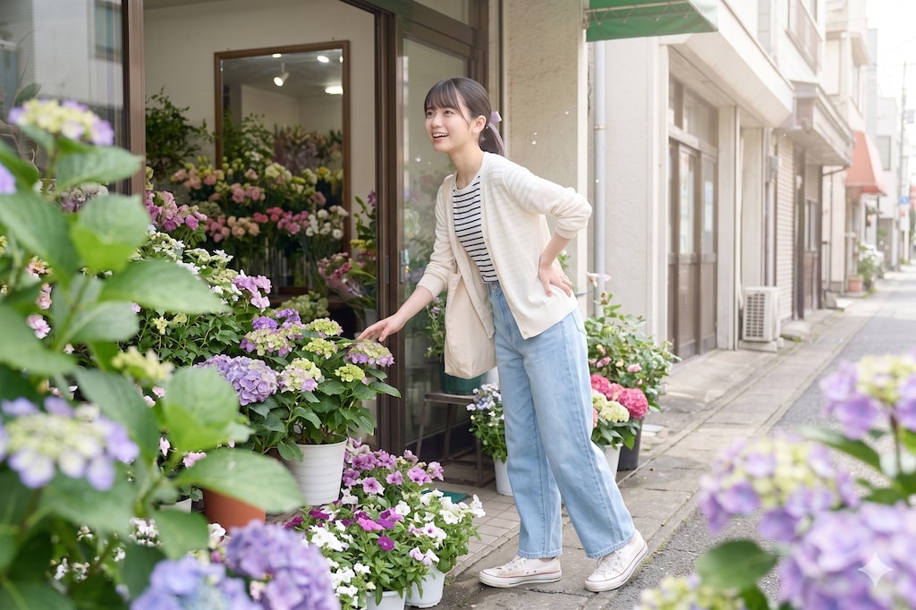 【蔵出し】写真集03「花屋」　★AI併用作品★
