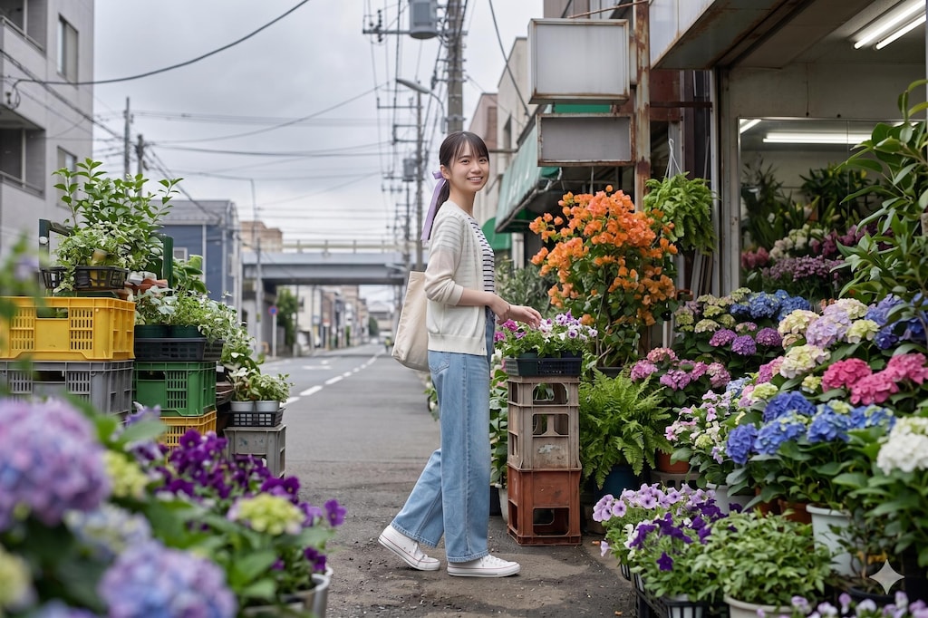 【蔵出し】写真集03「花屋」　★AI併用作品★