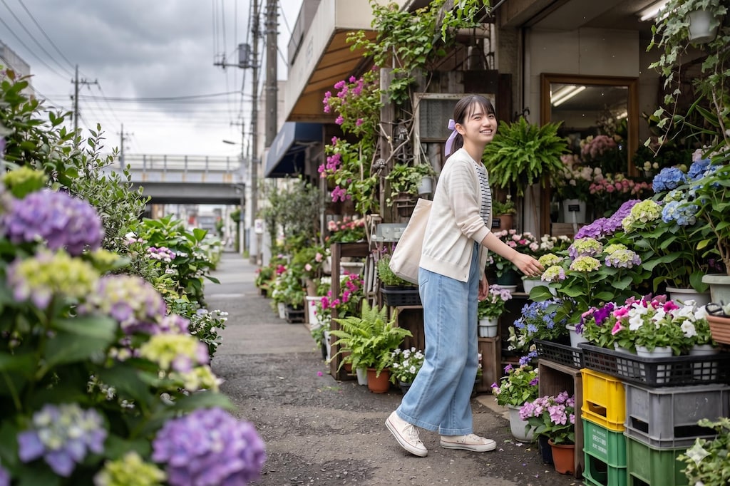 【蔵出し】写真集03「花屋」　★AI併用作品★
