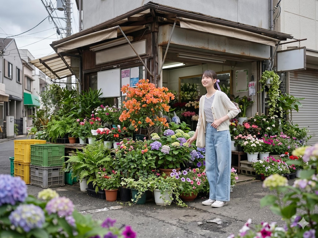 【蔵出し】写真集03「花屋」　★AI併用作品★