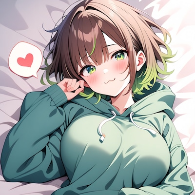 276 寝転ぶボーイッシュ(DaysAIのすがた)