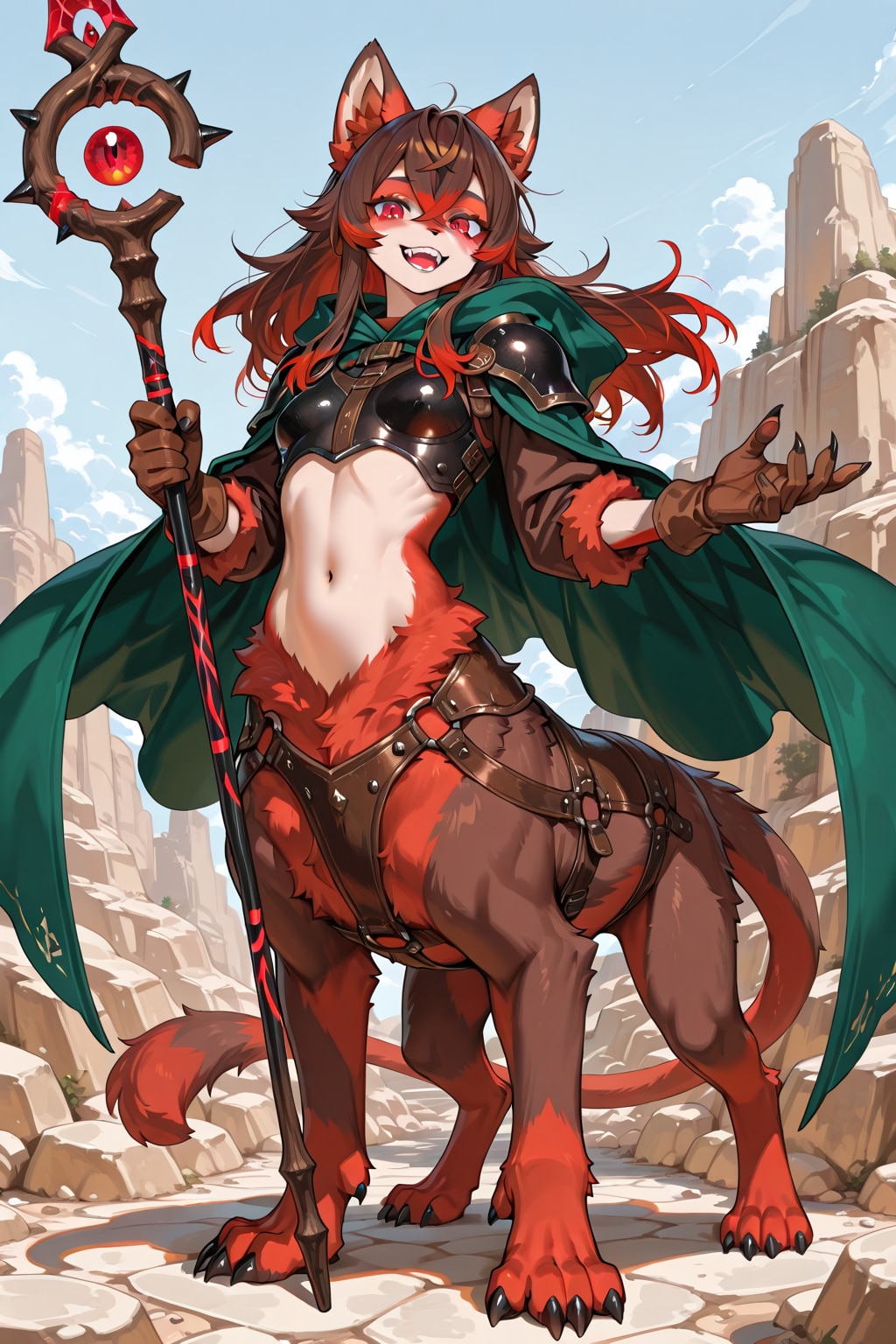 半人半狼の魔術師