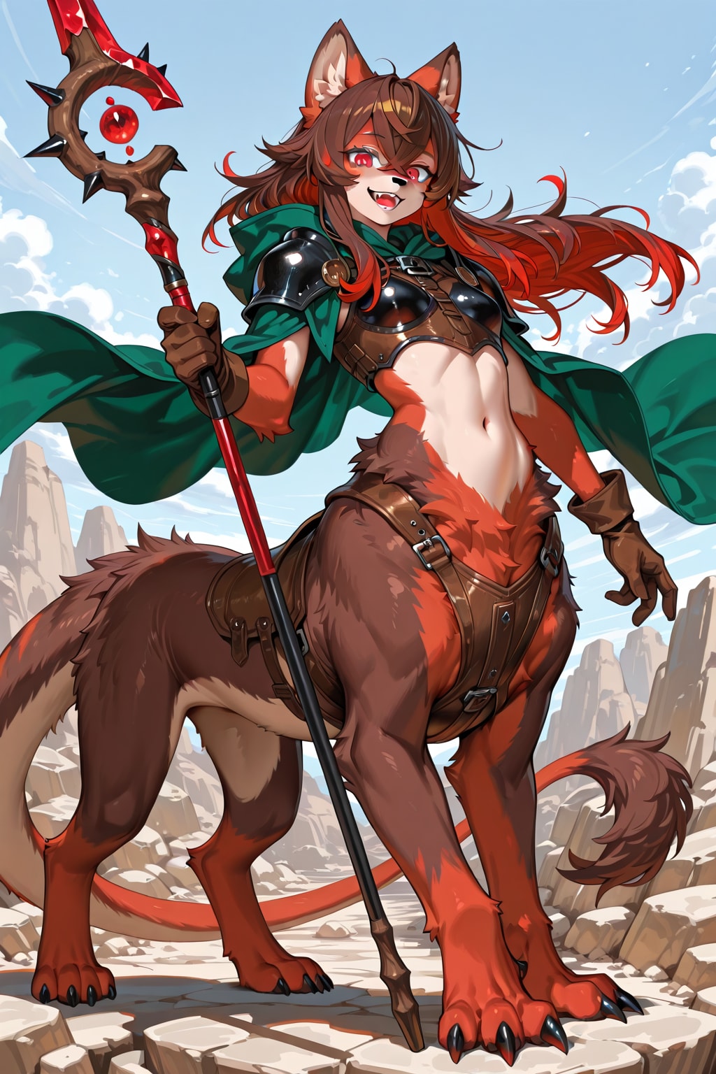 半人半狼の魔術師