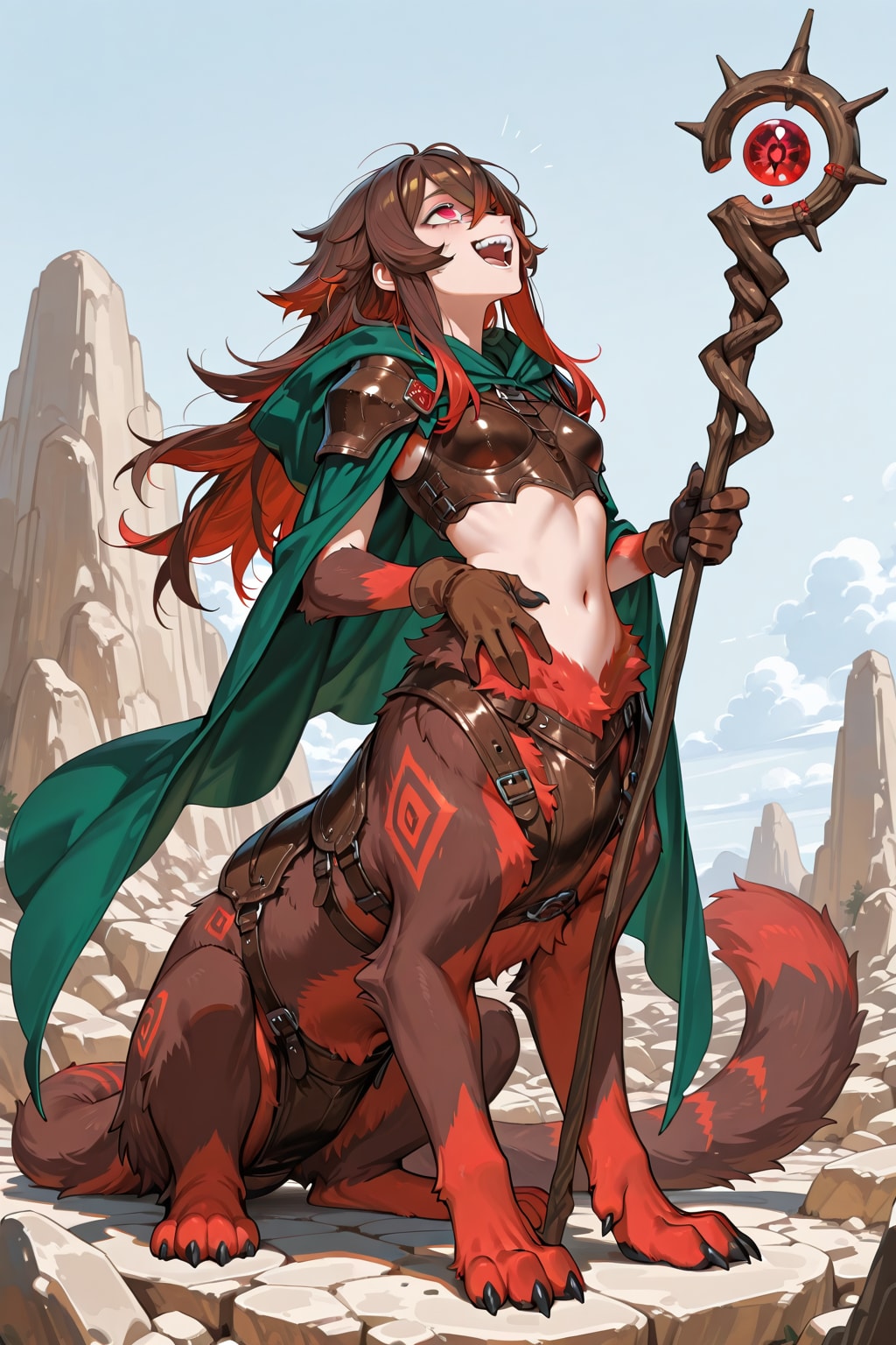 半人半狼の魔術師