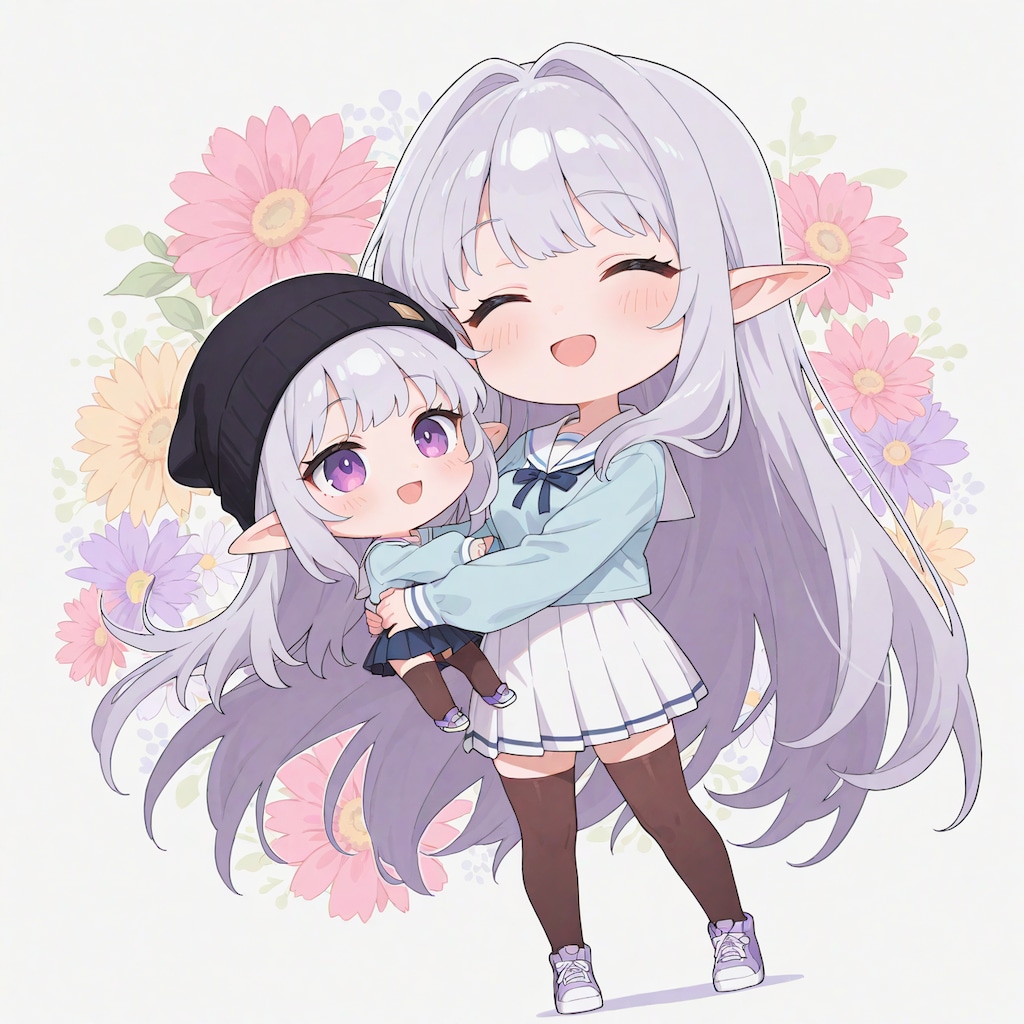 ちびマリーとねこちゃん