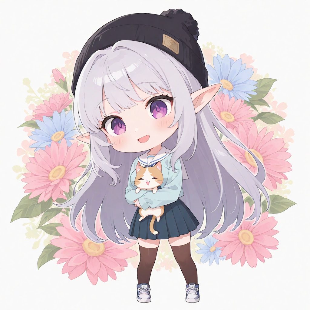 ちびマリーとねこちゃん