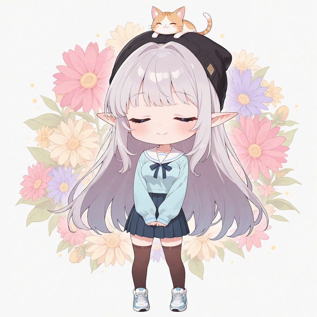 ちびマリーとねこちゃん