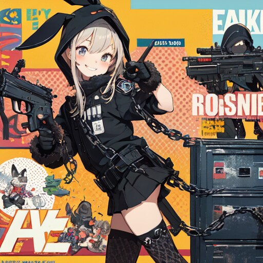 黒うさ強盗団 | の人気AIイラスト・グラビア