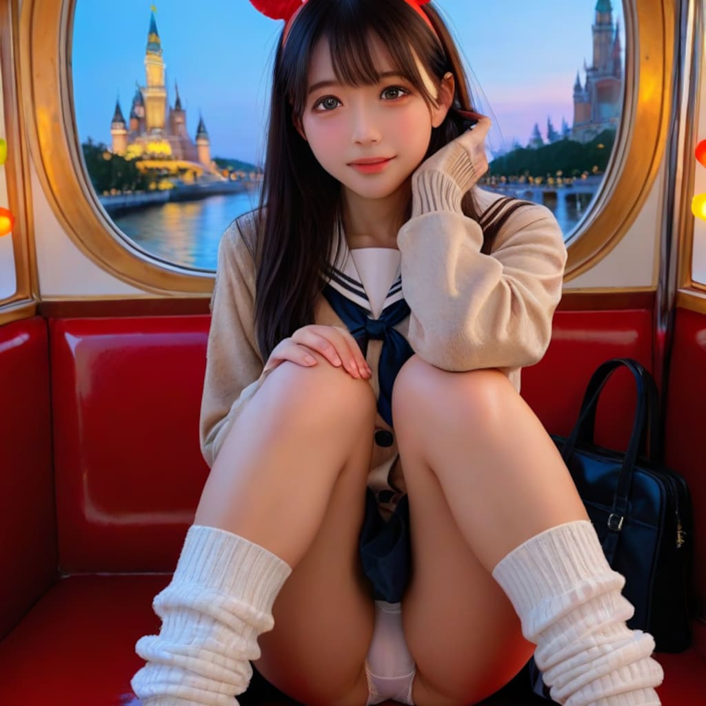 夢の国で観覧車デート