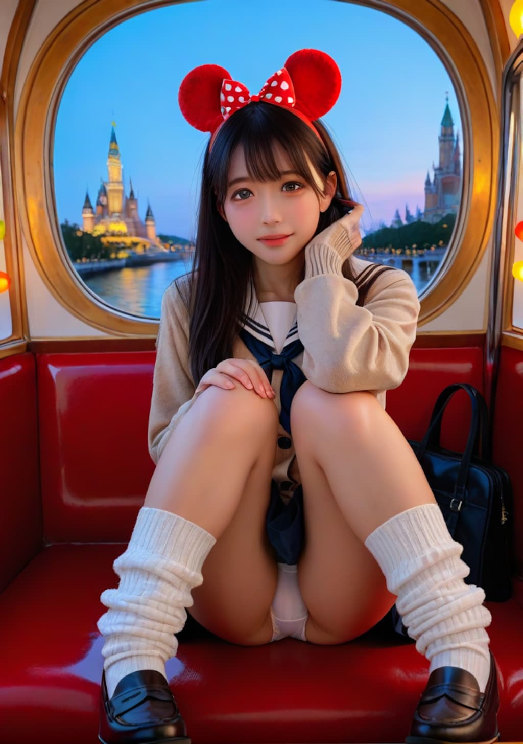 夢の国で観覧車デート